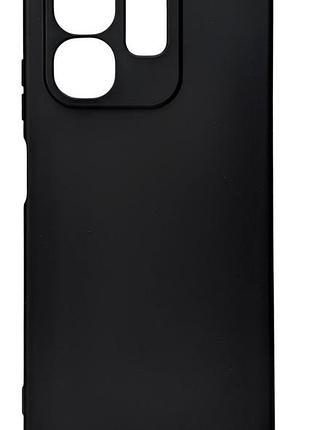 Чехол silicone case для infinix smart 9 (x6532) бампер с микрофиброй черный