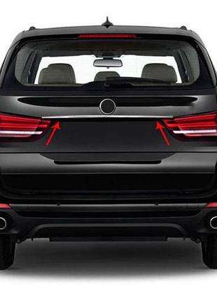 Накладка из нержавейки над номером для bmw x5 f15 2013-2018 гг