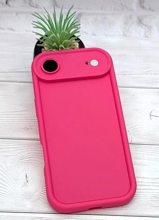 Чехол shock case для apple iphone air бампер силиконовый цвет розовый