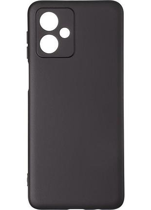 Чехол silicone case для motorola g05 бампер с микрофиброй черный