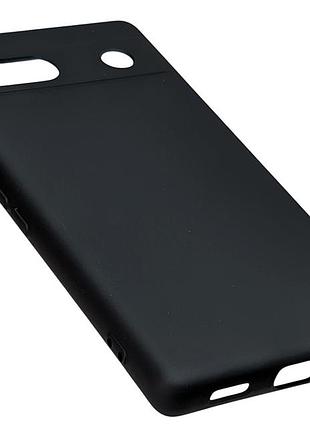 Чехол silicone case для google pixel 7a бампер с микрофиброй черный 3
