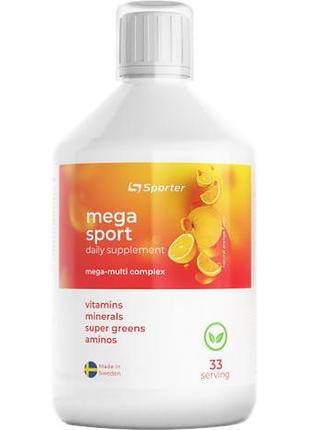 Витаминно-минеральный комплекс sporter mega sport 500 мл orange