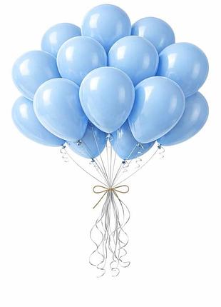 Надувные шарики набор 100 шт htop balloons party 12 дюймов товары для празника дня рождения голубой