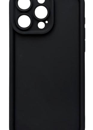 Чехол shock case для apple iphone 15 pro max бампер силиконовый цвет черный
