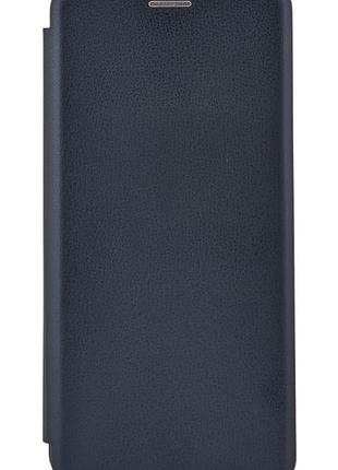 Чехол книжка premium для xiaomi redmi 13 на магните с подставкой темно-синий