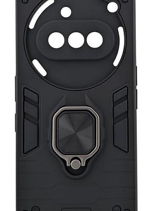 Чехол armored force для nothing phone (3a) противоударный с подставкой кольцо черный