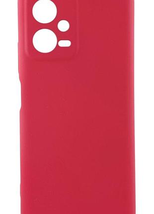 Чохол silicone case для xiaomi redmi note 12 5g бампер із мікрофіброю кораловий
