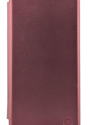 Чохол-книжка premium для xiaomi redmi 9c на магніті з підставкою бордовий (загальний виріз)