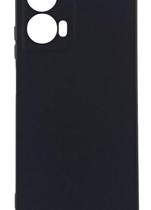 Чехол silicone case для motorola g24 power бампер с микрофиброй черный