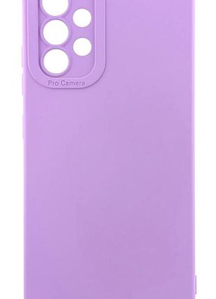 Чехол pro camera для телефона samsung galaxy a32 4g / a325 бампер с микрофиброй lilac