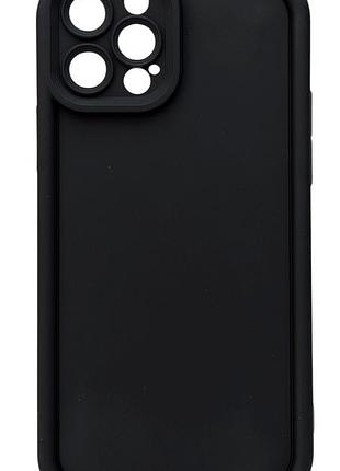 Чехол shock case для apple iphone 12 pro бампер силиконовый цвет черный