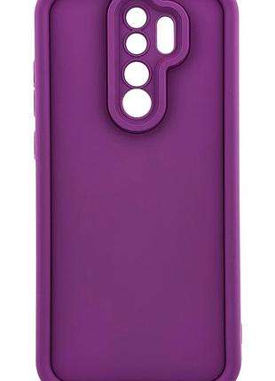 Чохол shock case для xiaomi redmi note 8 pro бампер силіконовий колір фіолетовий