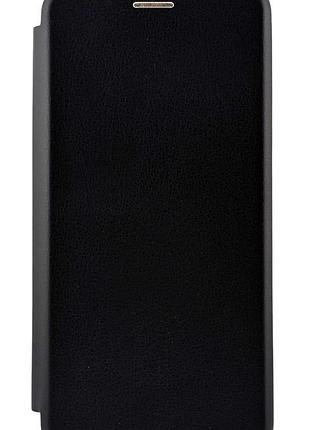 Чехол книжка premium для samsung galaxy s25 plus на магните с подставкой черный