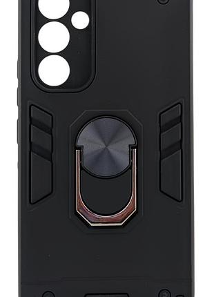 Чехол armored ring для samsung galaxy a54 5g/ a546 противоударный с подставкой кольцо черный