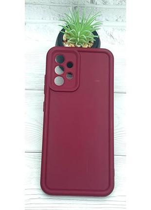 Уценка !!!! чехол shock case для samsung galaxy a32 / a325 бампер силиконовый бордовый (уценка)