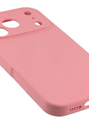 Чехол silicone case box для apple iphone 17 pro бампер soft touch с микрофиброй пудровый (без лого) 3