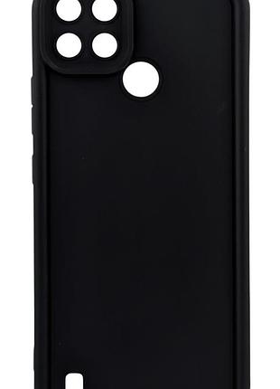 Чехол shock case для realme c21y бампер силиконовый цвет черный
