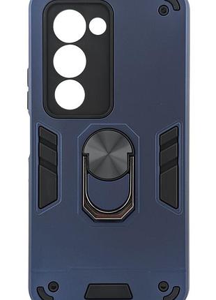 Чехол armored ring для xiaomi redmi 15 4g eu (eu version код модели 25062rn2de) 171mm противоударный с подставкой кольцо синий