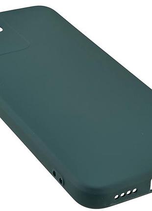 Чехол silicone case для realme c30 бампер с микрофиброй зеленый 3