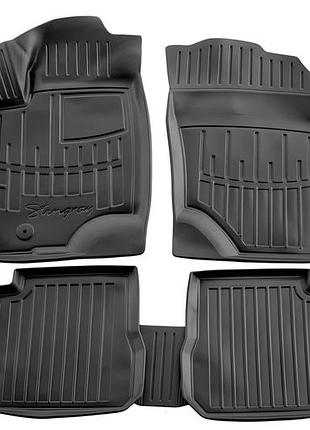 Килимки stingray 3d (2003-2006, 5 шт, поліуретан) для mitsubishi outlander рр