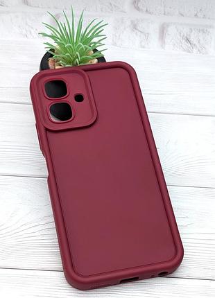 Чохол shock case для tecno spark go 2 (км4) бампер силіконовий колір бордовий