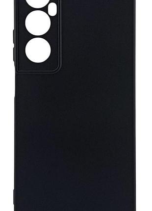 Чехол silicone case для realme c65 бампер с микрофиброй черный