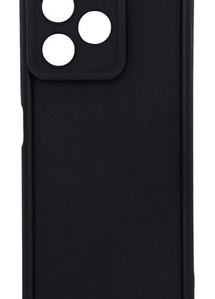 Чехол shock case для телефона realme note 60x бампер силиконовый черный
