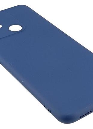 Чохол silicone case для poco c40 бампер із мікрофіброю синій 3