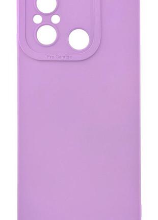 Чехол pro camera для xiaomi redmi 11a бампер с микрофиброй lilac