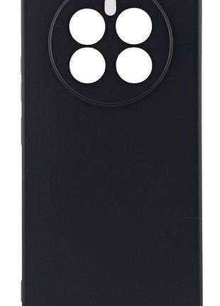 Чехол silicone case для realme 12 4g (rmx3871) бампер с микрофиброй черный