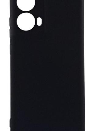 Чехол silicone case для motorola s50 neo бампер с микрофиброй черный