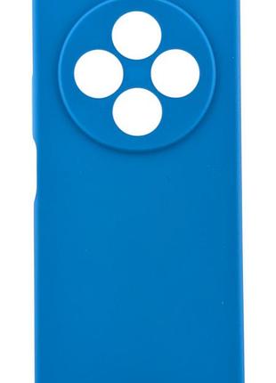 Чехол silicone cover для poco c75 бампер с микрофиброй синий