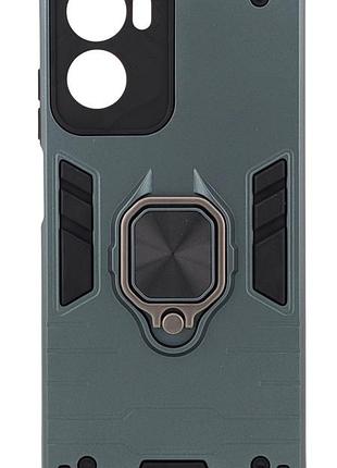 Чехол armored force для motorola g05 противоударный с подставкой кольцо зеленый