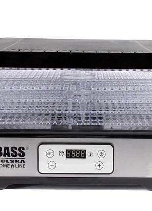 Сушилка для овощей и фруктов 300 вт, с регулируемыми лотками bass polska bh 10603