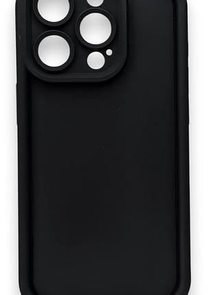 Чехол shock case для apple iphone 15 pro бампер силиконовый цвет черный