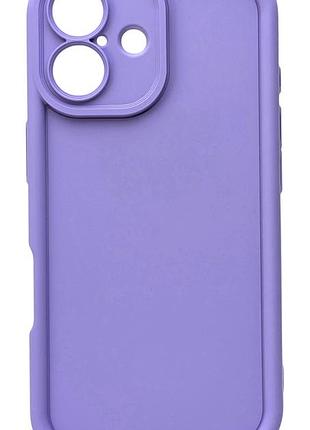 Чохол shock case для apple iphone 16 бампер силіконовий колір бузковий