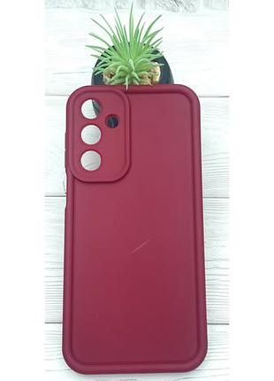 Уценка !!!! чехол shock case для samsung galaxy a16 / a165 бампер силиконовый цвет бордовый (уценка)