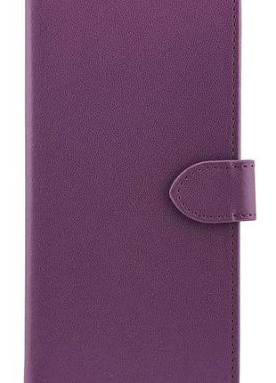 Чохол книжка leather flip для samsung galaxy a12 / a125 на магніті з підставкою фіолетовий