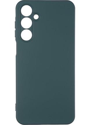 Чехол silicone case для samsung galaxy a16 / a165 бампер soft touch с микрофиброй зеленый