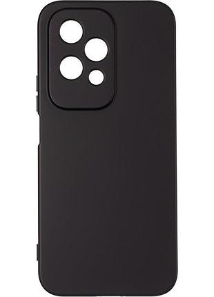 Чехол silicone case для honor 200 lite бампер с микрофиброй черный