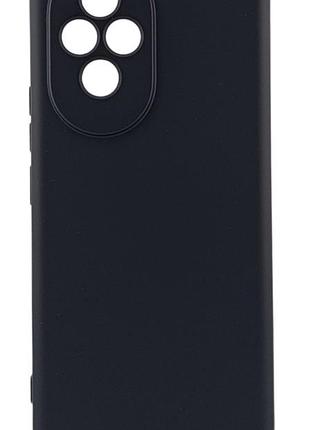 Чехол silicone case для honor 200 (eli-an00, eli-nx9) бампер с микрофиброй черный