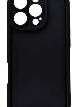 Чохол shock case для apple iphone 16 pro бампер силіконовий колір чорний