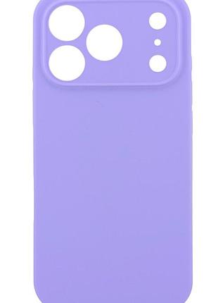 Чехол silicone case box для apple iphone 17 pro бампер soft touch с микрофиброй lilac blue (без лого)