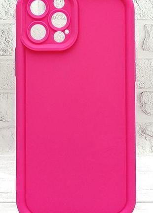 Чехол shock case для apple iphone 12 pro бампер силиконовый цвет розовый