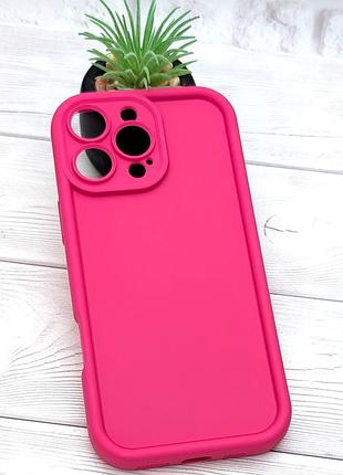Чехол shock case для apple iphone 16 pro max бампер силиконовый цвет розовый