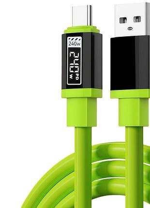 Кабель usb - type-c 240 вт (pd 3.1) — надшвидке заряджання для ноутбуків і смартфонів