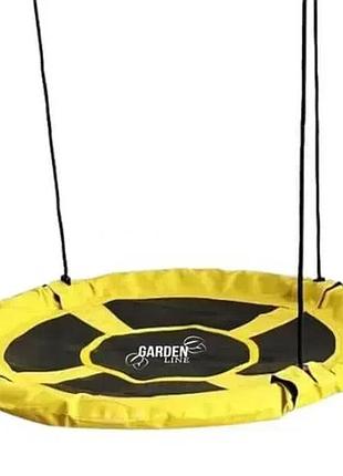 Гойдалка підвісна ,гніздо лелеки 100 см gardenline ham3293 150 кг жовта