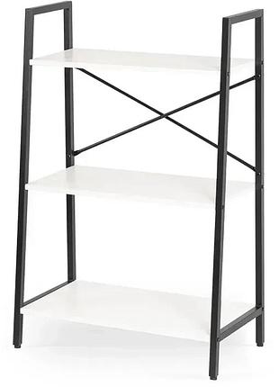Стеллаж mebel elite vior белый / черный