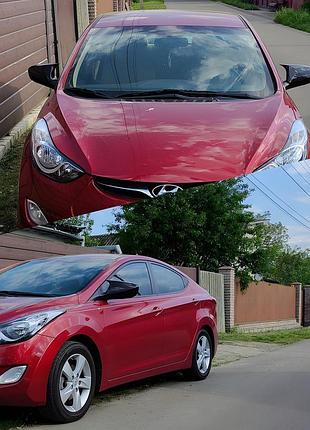 Накладки на дзеркала без вирізу під поворот bmw-style (2 шт) для hyundai elantra (md/ud) 2011-2015 рр