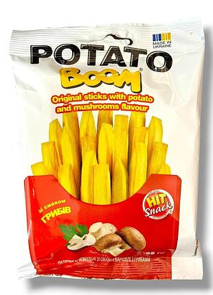 Хрусткі картопляні палички «potato boom» зі смаком грибів, 25 г